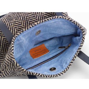 Libby Handwoven Bag (Navy) - Inner